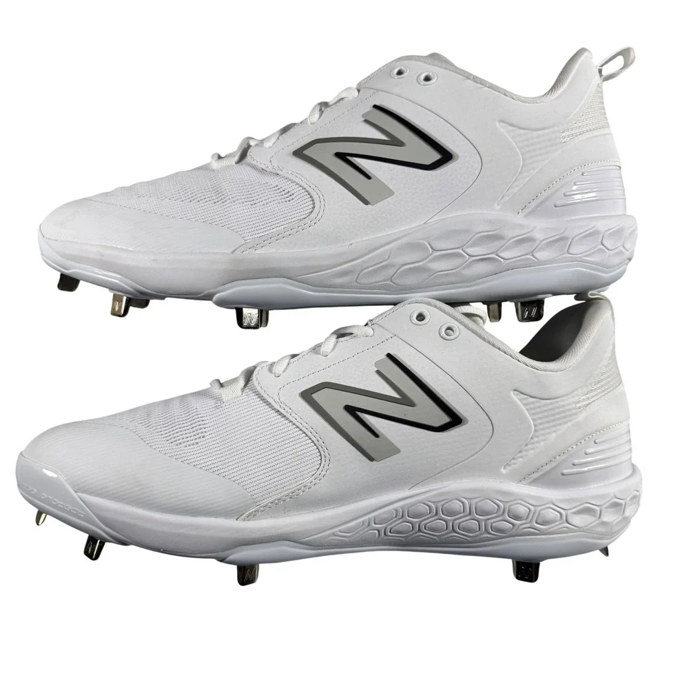 New Balance 3000v6 Metal Baseball Cleats Mens 16 White L3000TW6 Fresh Foam